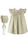 20008-Carriage Boutique Sunshine Floral Baby Girl Dress