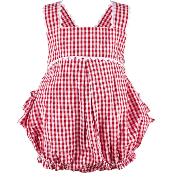 Monogram Check Baby Girl Bubble 1