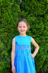 Polka Dot Flowers Shortsleeve Dress (Toddler & Youth) 3