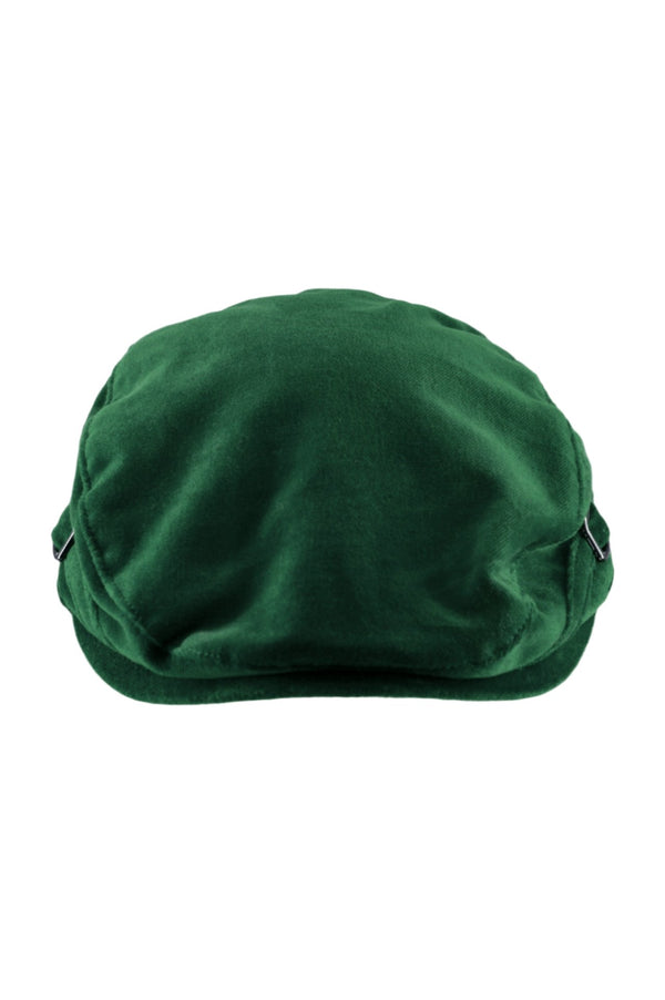 Velvet Boy Newsboy Cap Green