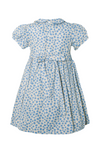 Blue Shortsleeve Baby Toddler Dress With Panty 4