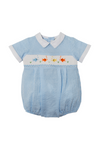 Smocked Fish Baby Boy Bubble Romper