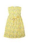 Yellow Flutter Sleeve Baby & Toddler Dress With Panty 4