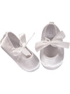  Satin White Crib Shoe- Ribbon, , Imagewear, Imagewear  3